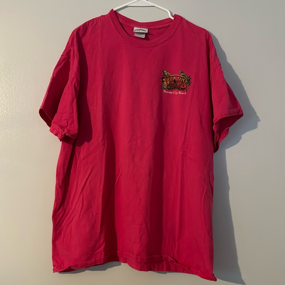 Men’s Vintage Ron Jon Surf Shop Pink Tee